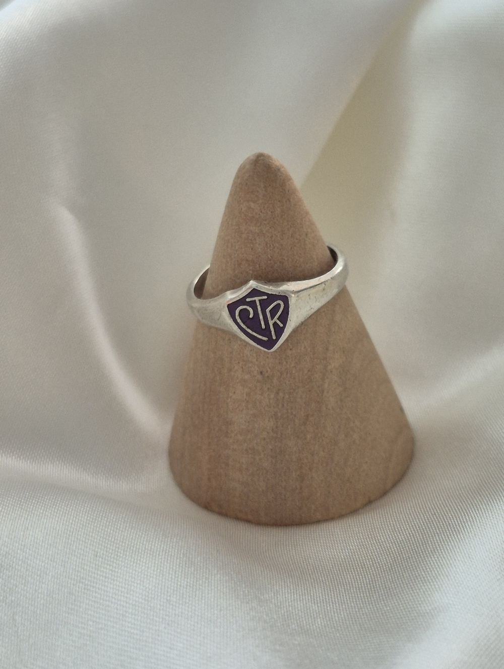 Sterling Silver CTR Shield Ring. "Ring MASTERS Sterling".